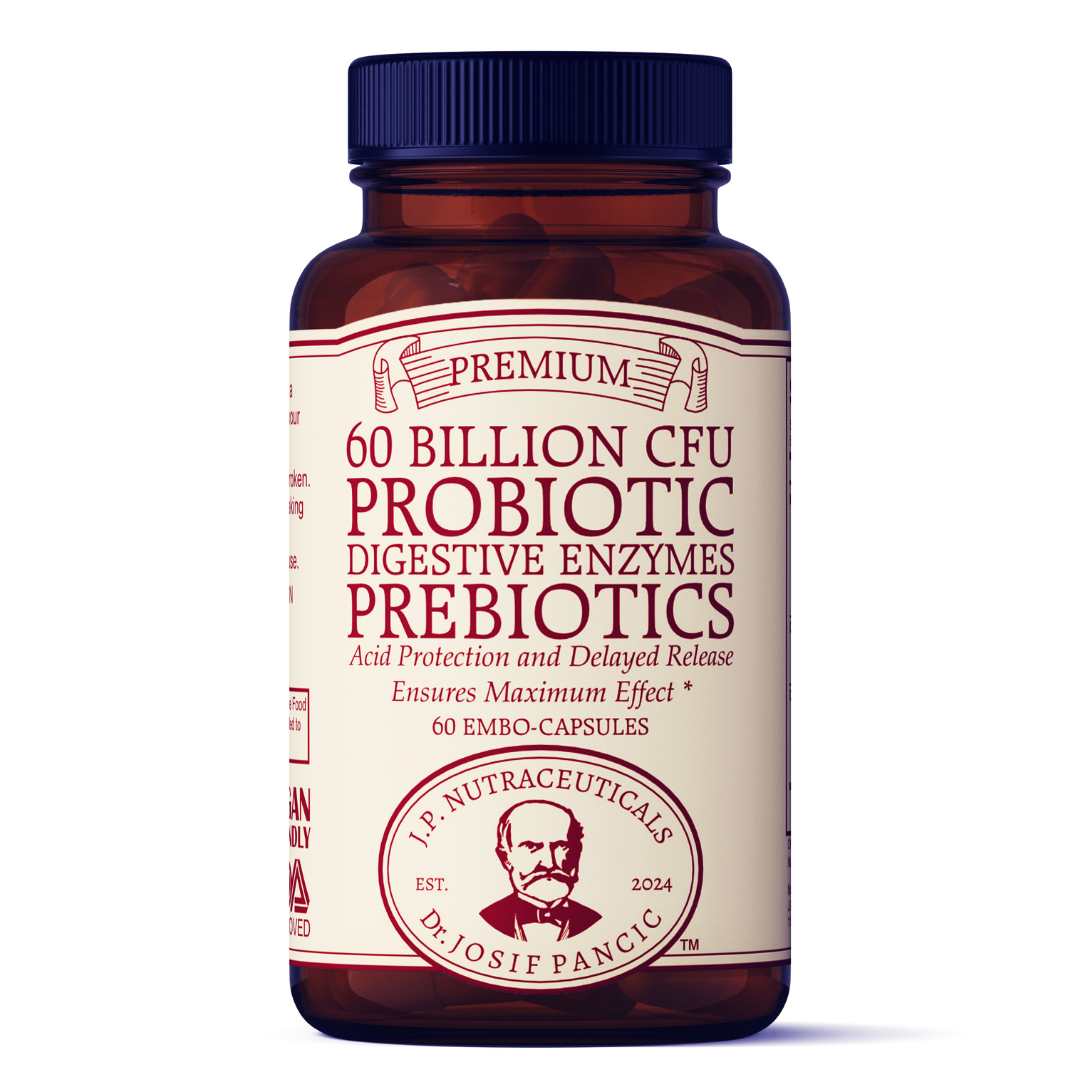 Probiotic and Prebiotic Supplement, 60 Billion CFU, Digestive Enzymes, Acid Protection, Delayed Release, 60 Capsules, 60 Day Supply